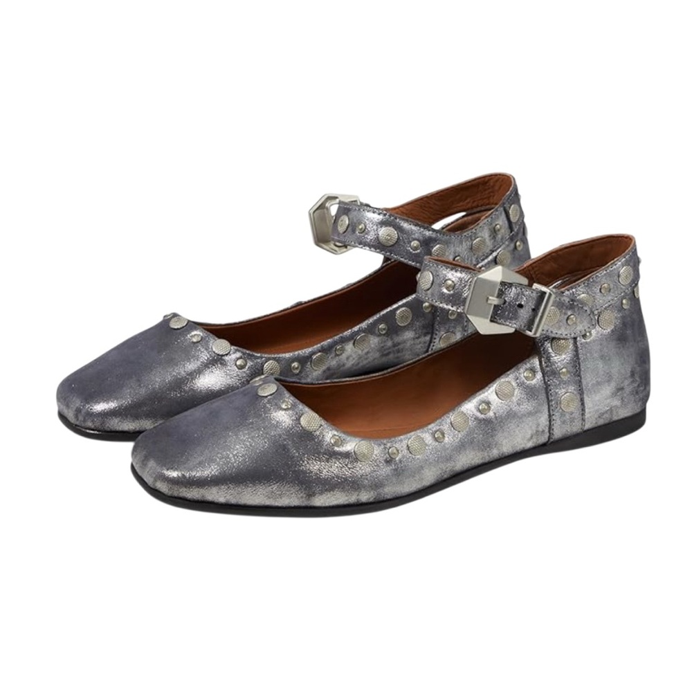 FREE PEOPLE distressed MYSTIC Mary Jane flats women’s size 8.5 💥LIKE NEW